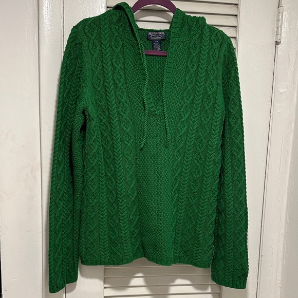 Polo Ralph Lauren Sweaters - Polo by Ralph Lauren Green Cable Knit Sweater